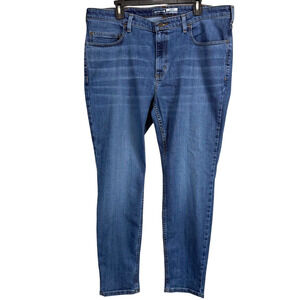 Carhartt Slim Fit Rugged Flex Tapered Jeans 104976 Laurel Blue Stretch Womens 18